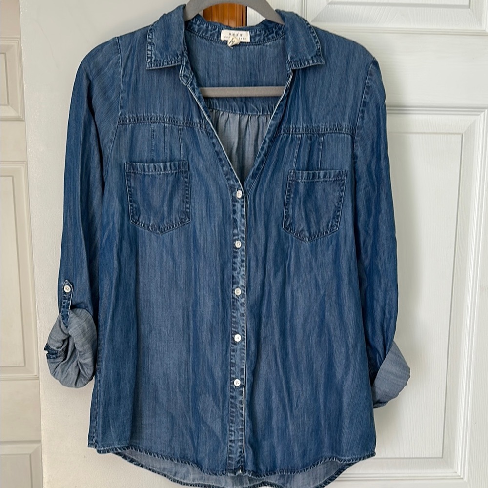 Joie Chambray Button-Down Shirt